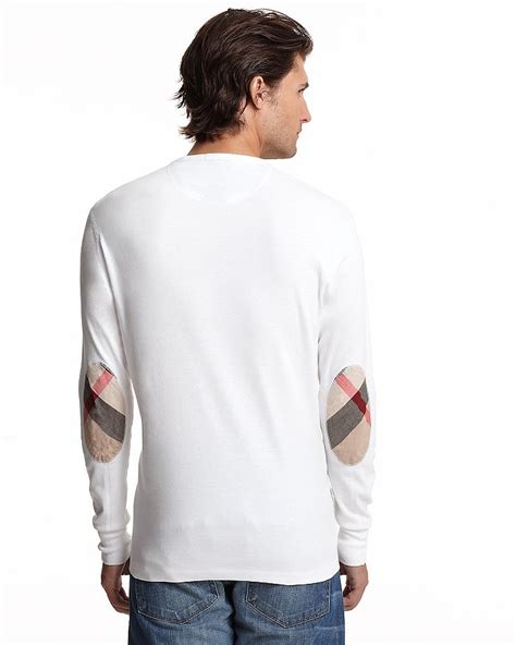 burberry long sleeve shirt with elbow patches|Burberry Long Sleeve Shirt with Check Elbow Patches.